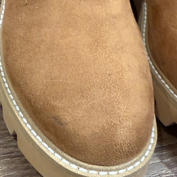 Chinese Laundry Piper Suede Boots Tan Size 7 Pull-On Booties Summer Fall Boho - Picture 3 of 9
